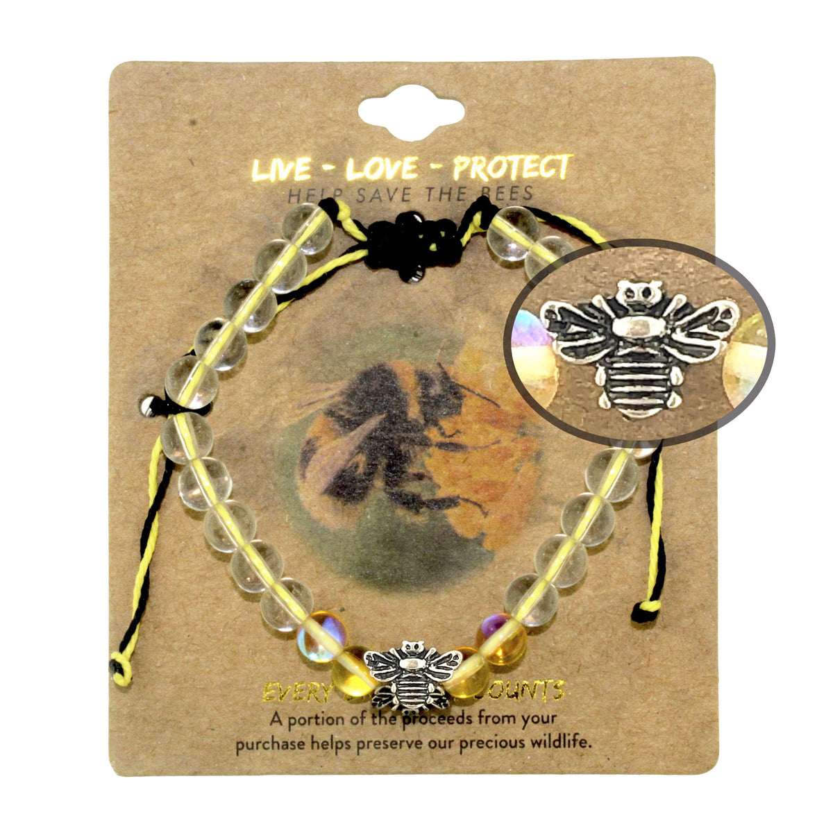 Honey 2024 Bee Jewelry for Women, Bee Charm Cord Bracelet Adjustable